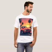  Classic Car – Cool Nostalgic T-shirt (Voorkant volledig)