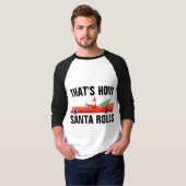 CLASSIC CAR COOL SANTA CHRISTMAS T-Shirts (Voorkant volledig)