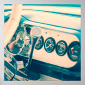 Classic Car Dash Poster (Voorkant)