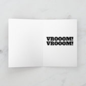 CLASSIC CAR FUNNY VERJAARDAG KAART (Binnen)