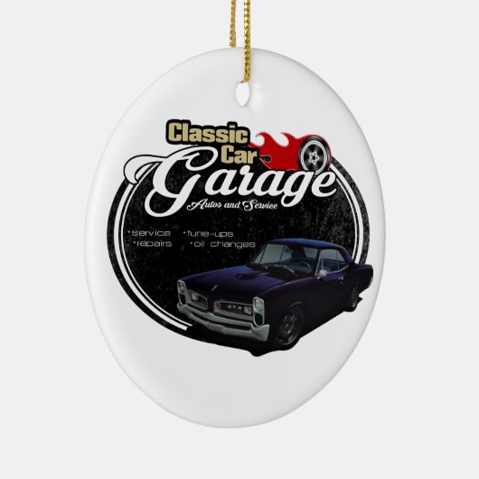 Classic Car Garage Custom GTO Keramisch Ornament (Rechts)