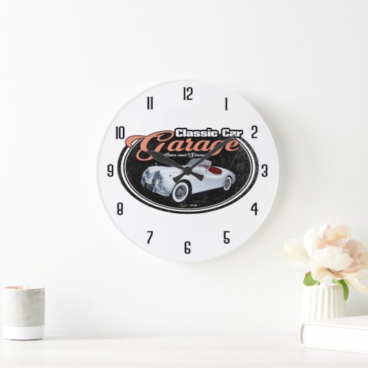 Classic Car Garage Jag Grote Klok (Huis)