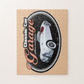 Classic Car Garage Jag Legpuzzel (Verticaal)