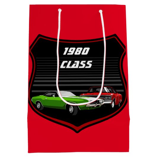 Classic Car Gift Bag Medium Cadeauzakje (Achterkant)