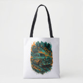 Classic Car Graffiti Tote Bag (Voorkant)
