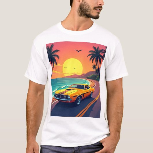 Classic Car Graphic T-shirt – Retro Auto Lover (Voorkant)