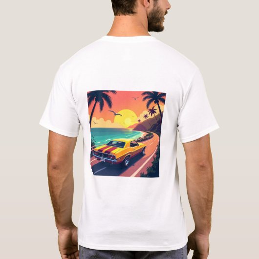 Classic Car Graphic T-shirt – Retro Auto Lover (Achterkant)