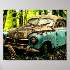 Classic Car Graveyard | Hansa Borg Ward Poster