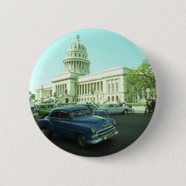 Classic Car Havana Cuba Ronde Button 5,7 Cm