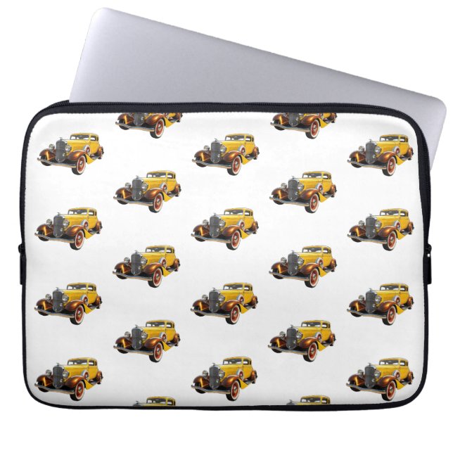 Classic Car Modern Cool Laptop Sleeve (Voorkant)