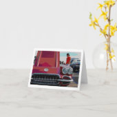 Classic Car Note Kaart (Gele Bloem)