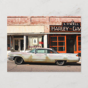 Classic Car Old West Town Briefkaart