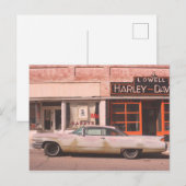 Classic Car Old West Town Briefkaart (Voorkant / Achterkant)