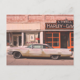 Classic Car Old West Town Briefkaart