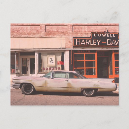 Classic Car Old West Town Briefkaart (Voorkant)