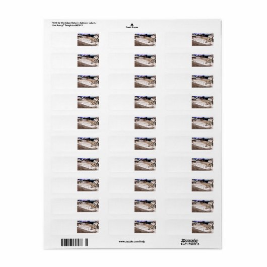 CLASSIC CAR ontwerp retouradres labels (Full Sheet)