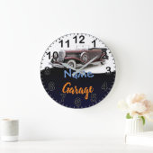 Classic Car Personalized Garage Clock Grote Klok (Huis)