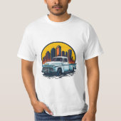 Classic car pickup chevrolet vintage 2 t-shirt (Voorkant)