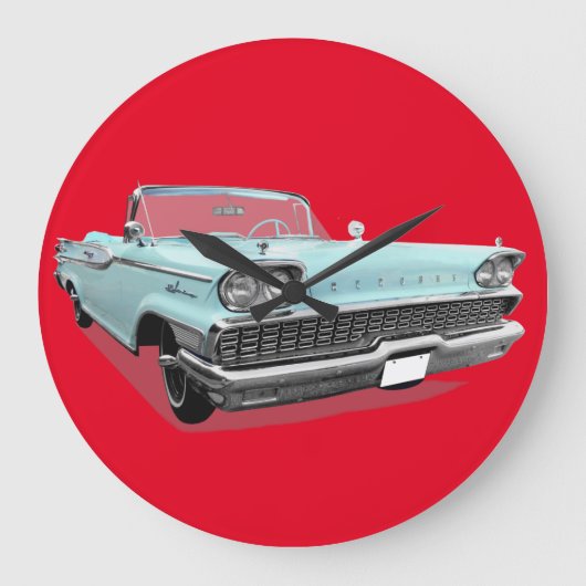 CLASSIC CAR POEDER BLAUWE KLOK (Voorkant)