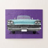 CLASSIC CAR POEDER BLUE PUZZZL LEGPUZZEL (Horizontaal)