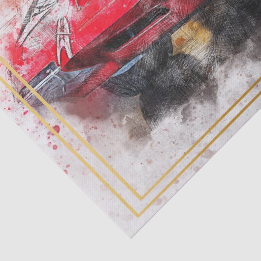 Classic Car Pontiac-ontkoppeling Tissuepapier (Detail)