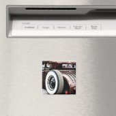 Classic Car Rat Rod gehakt & gedropt Magneet (Insitu (Vaatwasser))