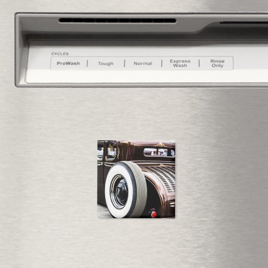  Classic Car Rat Rod gehakt & gedropt Magneet (Insitu (Vaatwasser))