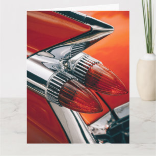 CLASSIC CAR RED VERJAARDAG WENSKAART KAART