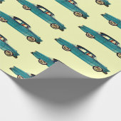 Classic Car Retro  1950 Nostalgic Old Cadeaupapier (Hoek)