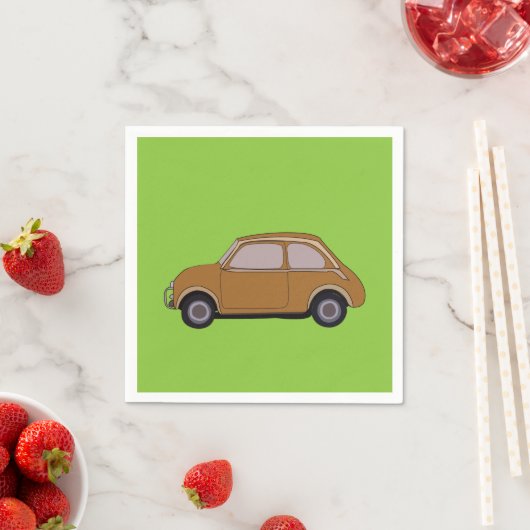Classic Car Retro Party Paper Bord Servet (Insitu)