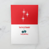 Classic Car Retro Verjaardag Kaart (Binnen)