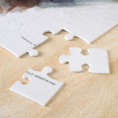 Classic car romantic winter illustration legpuzzel (Zijkant)