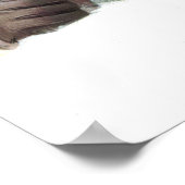 Classic car romantic winter illustration poster (Hoek)