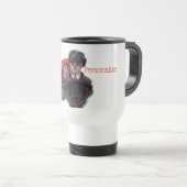 Classic car  romantic winter illustration reisbeker (Voorkant rechts)