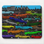 Classic car Scrapyard Mouse Mat. Muismat (Voorkant)