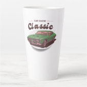 Classic Car Show Latte Mok (Voorkant)