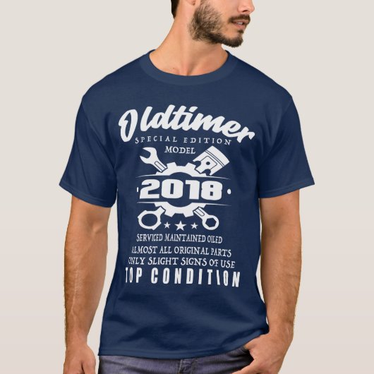 Classic Car Special Edition Model 2018 Birthday gi T-shirt (Voorkant)