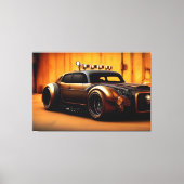 Classic Car Steampunk Style Canvas Afdruk (Voorkant)