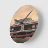 Classic Car Sunset Uitzicht Ronde Klok (Hoek)
