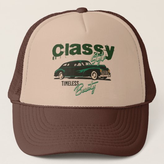  Classic Car Trucker Hat – Classy Style, TI Pet (Voorkant)