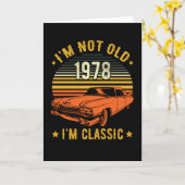  Classic Car Verjaardag Auto Fan Kaart (Gele Bloem)