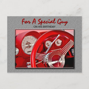 Classic Car Verjaardag Briefkaart