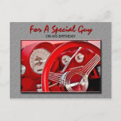 Classic Car Verjaardag Briefkaart (Voorkant)