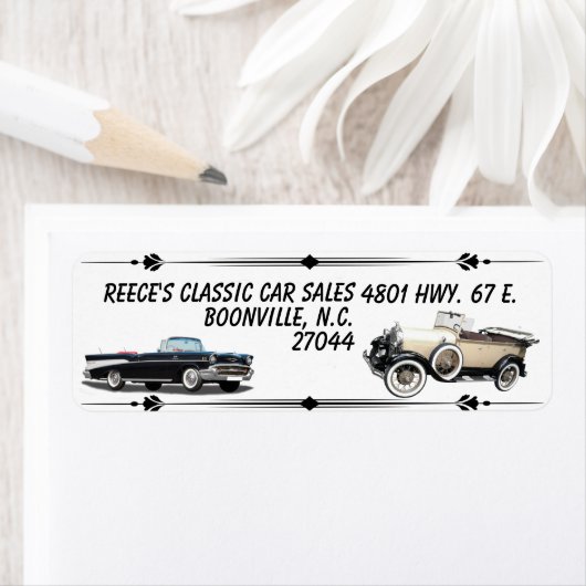 CLASSIC CAR VERKOOP ETIKET (Insitu)