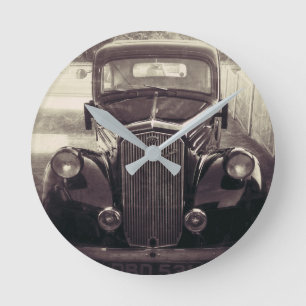  CLASSIC CAR WALL CLOCK RONDE KLOK