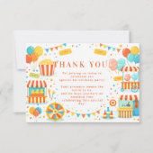 Classic Carnival Storybook Birthday Bedankkaart (Voorkant)