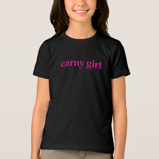 Classic Carny Girl Kids Tri-Blend Shirt (Voorkant)