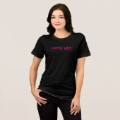 Classic Carny Girl Short Sleeve Tri-Blend Shirt (Voorkant volledig)
