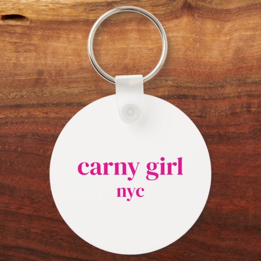 Classic Carny Girl Sleutelhanger (Achterkant)