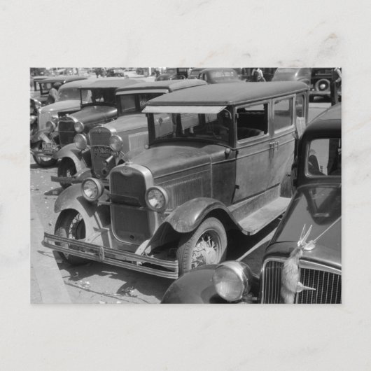 Classic Cars Greensboro, Georgia 1940 Briefkaart (Voorkant)